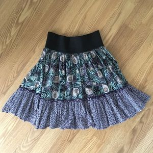 xhilaration Fun, flirty‎ mini skirt in Liberty of London Target purple print XS